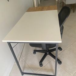 Desk Table and Office Chair 