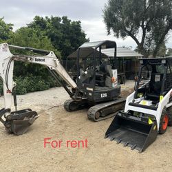 Excavator And Skid Steer