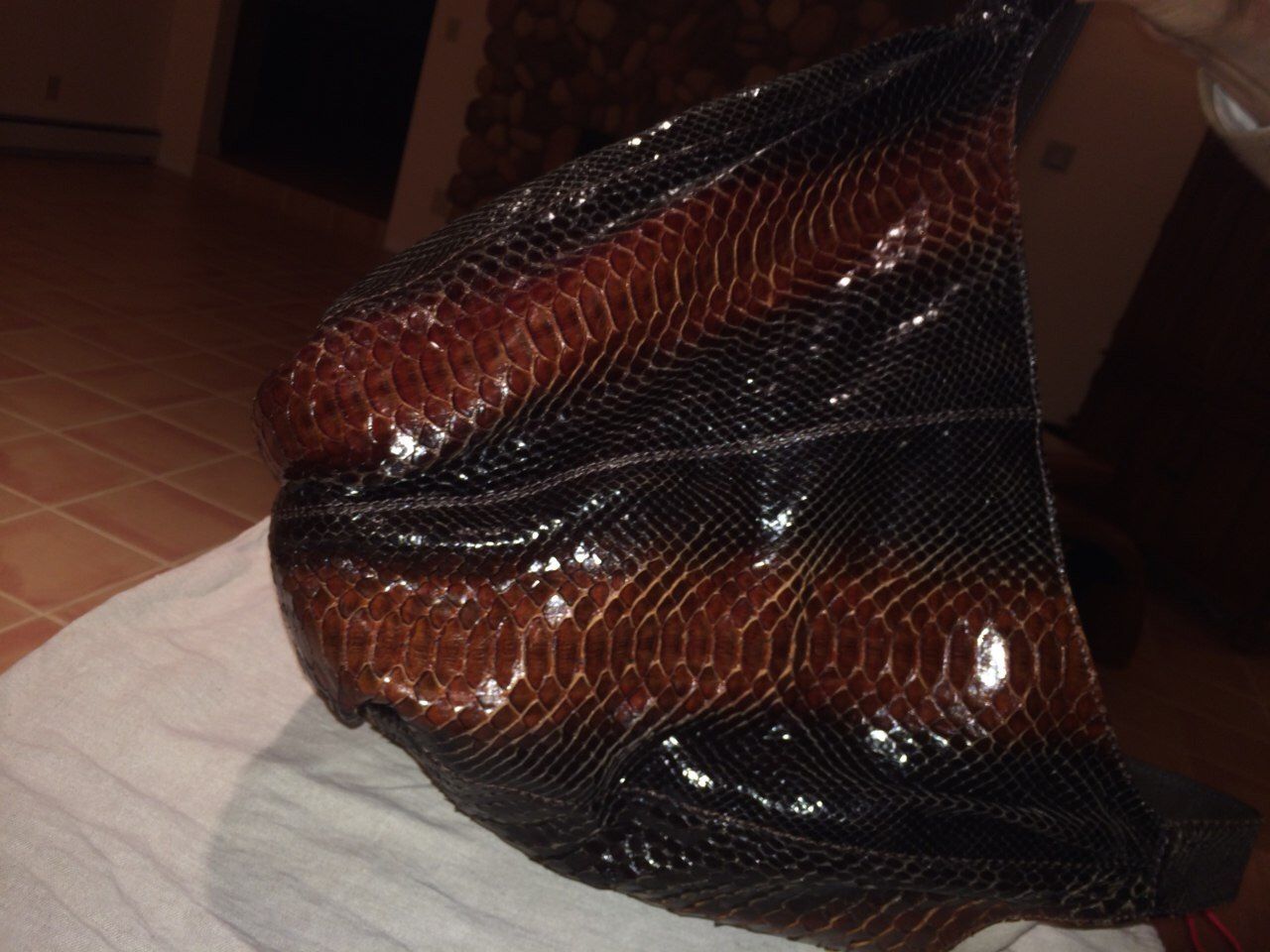 RARE Runway Snakeskin (Python) Shoulder Bag By Valentino