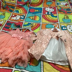 Baby Girls Dress Size 12 Months Lot Of 2 