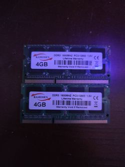 2x4 4gb ddr3 1600MHZ PC3-12800 1.5V