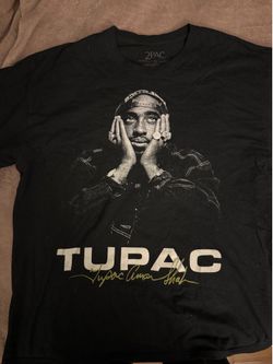 “2Pac Tupac Shakur Black Graphic Tee XL Hip Hop Streetwear”