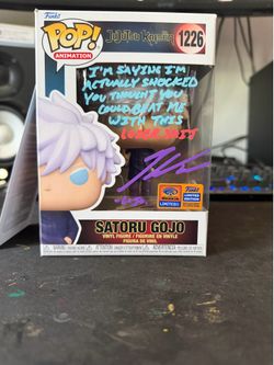 Satoru Gojo Jujutsu Kaisen Funko Pop Signed