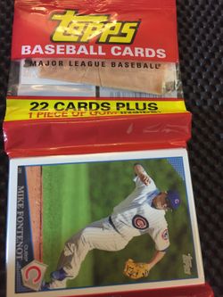 2009 tops 22 baseball cards plus gum