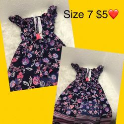 Dress Great Condition For Girls Size 7 ❤️❤️❤️firm Price S