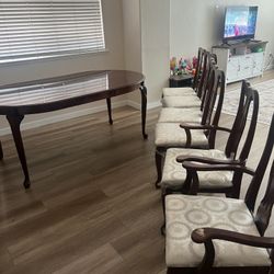 Dinner Table Set With 6 Chairs 