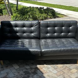 Black Tufted Couch