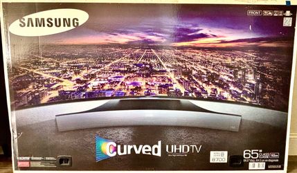 Samsung 65” Curved UHD 4K Smart TV - Model UN65HU8700F