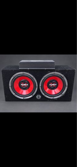 Sony Xplod Dual Subwoofer Box with Amplifier