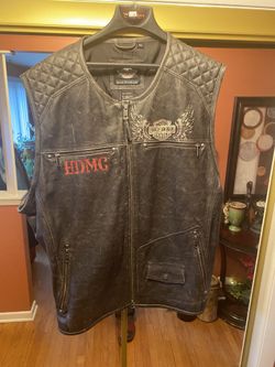 Leather Harley Davidson vest