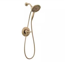 Delta Arvo Gold In2ition Two-in-One Single-Handle 4-Spray Shower Faucet in Champagne Bronze (Valve Included)