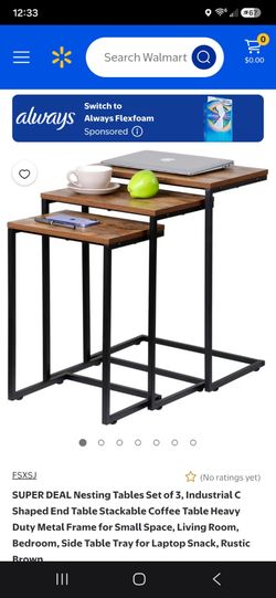 Nesting table set of 3pc