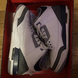 jordan midnight navy blue jordan 3s size 7