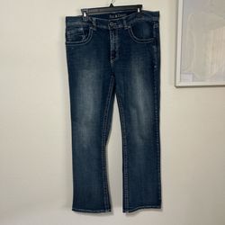 Axe & crown Men's Bootcut Jeans - Indigo