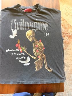Civil Regime Blooming Through Chaos Graphic Tee xl
