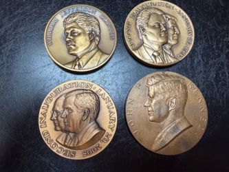 4 Bronze Presidential Inauguration Medals