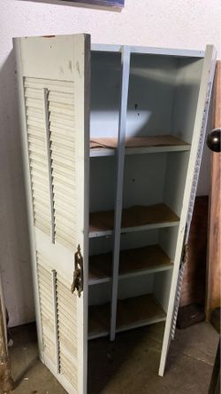 Vintage wood cabinet 25”x48”x7 1/4