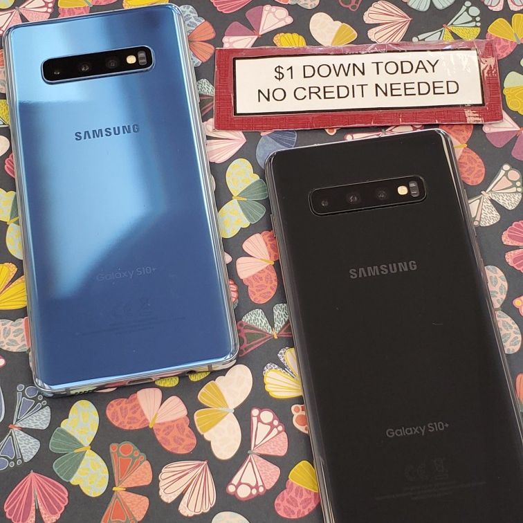 Samsung Galaxy S10 Plus 6.4 - Pay $1 DOWN AVAILABLE - NO CREDIT NEEDED