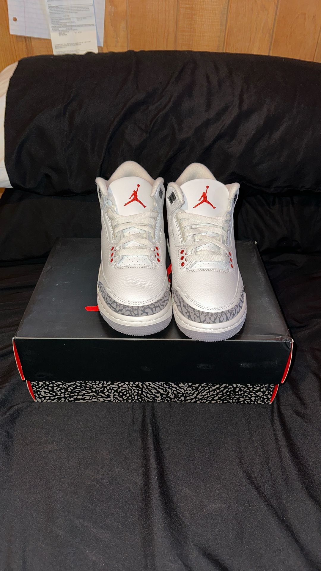 Air Jordan Retro 3 White Cement Reimagined 4.5 Youth