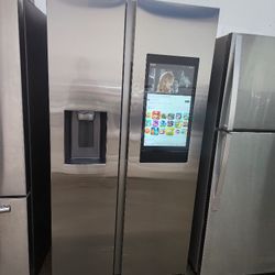 SAMSUNG REFRIGERATOR STAINLESS STEEL WITH TOUCH SCREEN 