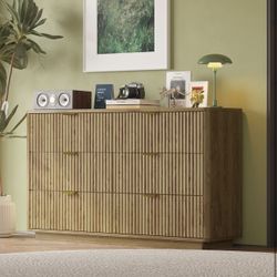 6 Drawer Wood Dresser 