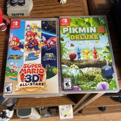 Mario All Stars And Pikmin 3 And Original Switch