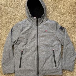 Tommy Hilfiger 3 Layer Fabric Water Resistant Jacket Grey Mens Size Medium