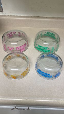 4 PC Minnie Mouse Pyrex Bowels