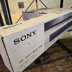SONY 2.1 Ch HT-SC40 330 WATT SOUNDBAR WITH WIRELESS SUBWOOFER SC40 BLACK