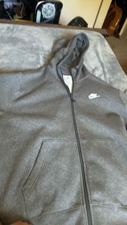 This dark gray Nike full-zip hoodie