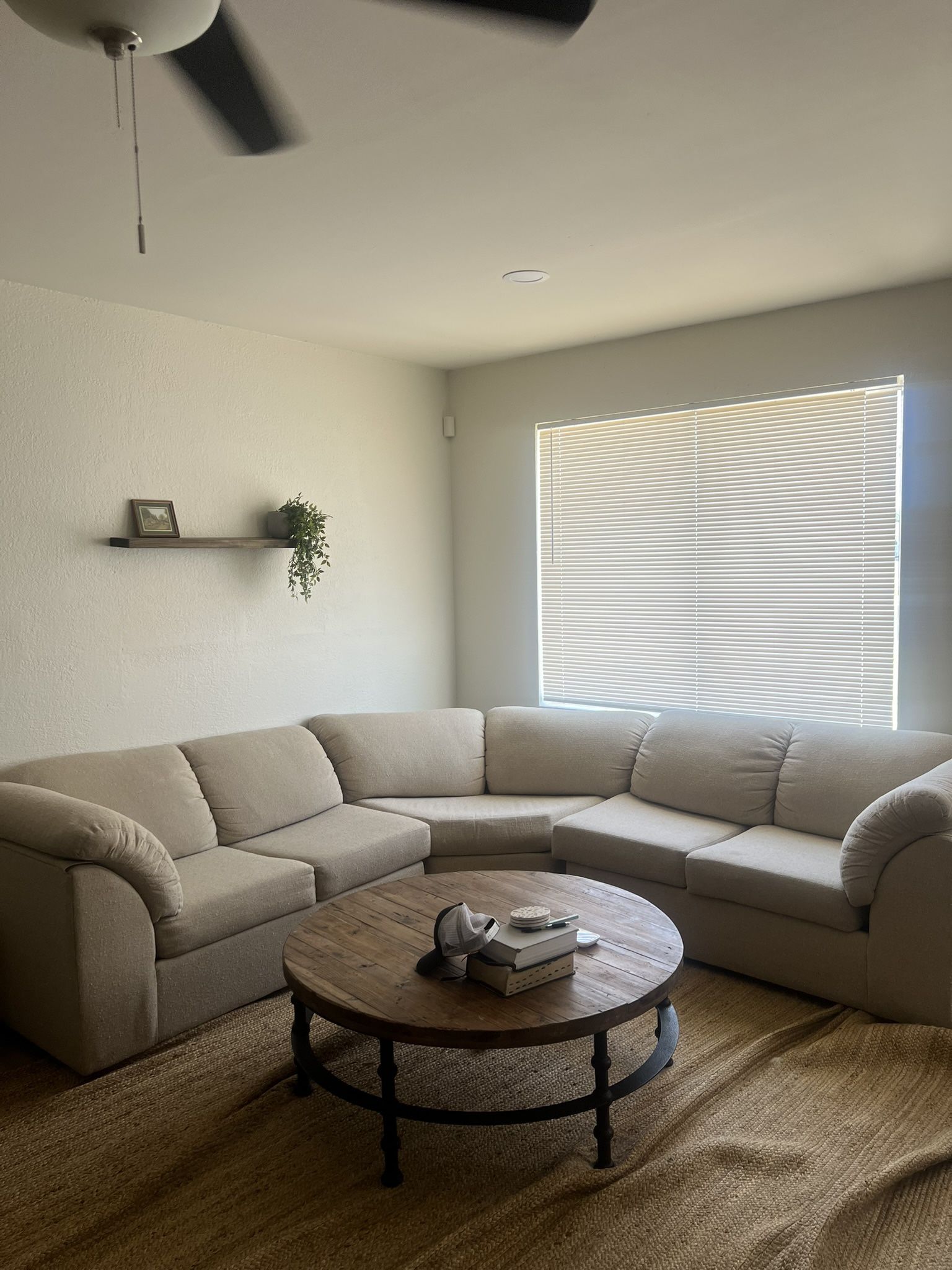 Comfy cream couch