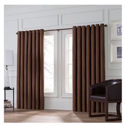 Valeron Stradivari 120 Inch Window Curtan Panel Brown