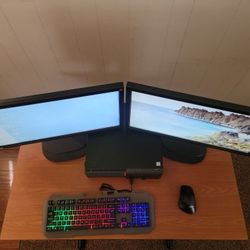 Computer Setup With Table