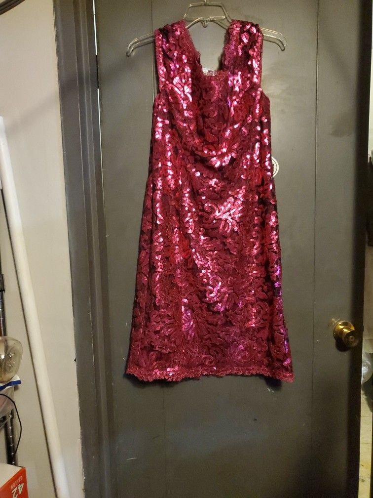 JS Collection Pink Sequin Dress