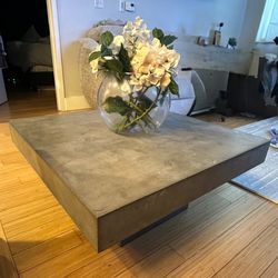 CB2 Concrete Coffee Table
