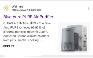 Blue Aura air purifier