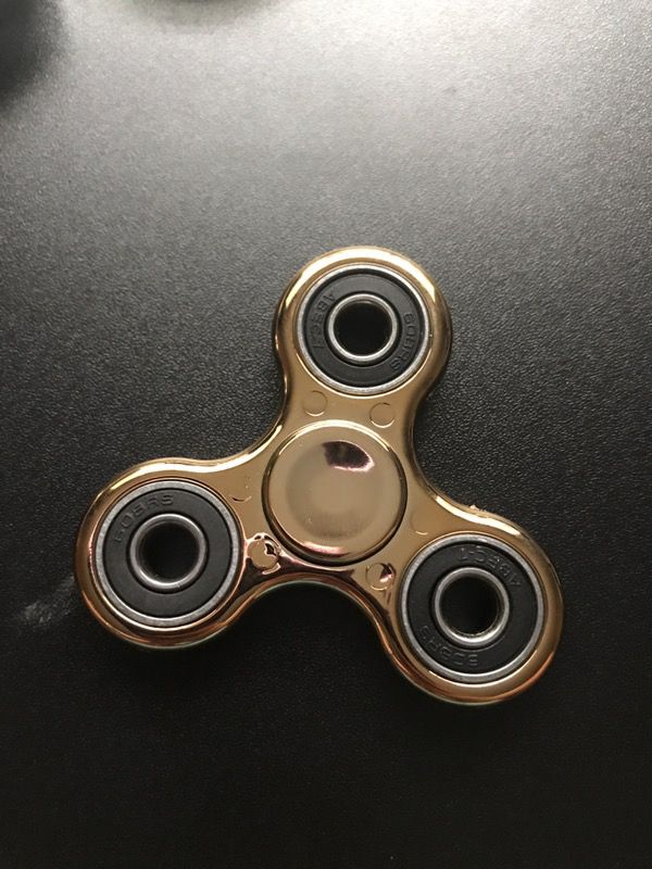 Gold and Silver Fidget Spinner