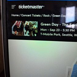 Green Day Tickets - Section 124, Row 33 - Pair