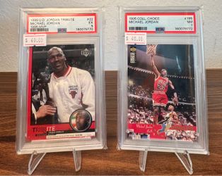 2 Michael Jordan PSA Basketball Cards