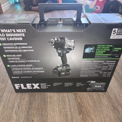 Flex 24v Impact Wrench 1/2 Set Includes Battery 6.0 And Charger Brand New 