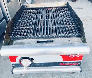 APW Wyott Champion GCB-18H Gas Charbroiler commercial restaurant food truck equipment