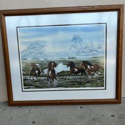 kevin mcbride signed horse painting