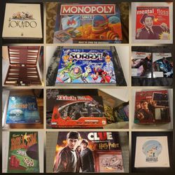 Boardgame/game Lot Of 12 (All Complete OR New)