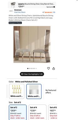 Fancy dining chairs