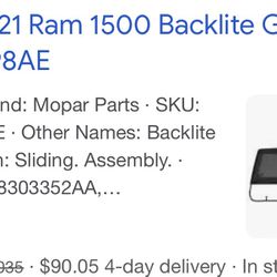 OEM Ram 1(contact info removed)-2021 Back Sliding Glass 
