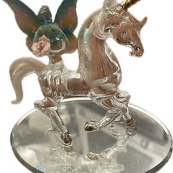 Glass Unicorn Figurine 
