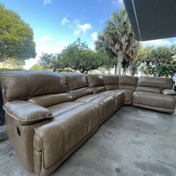 Leather Recliner Top Grain Sofa Free Delivery