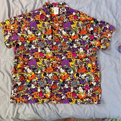 Disney Halloween Button-Down Shirt (Men’s XL)