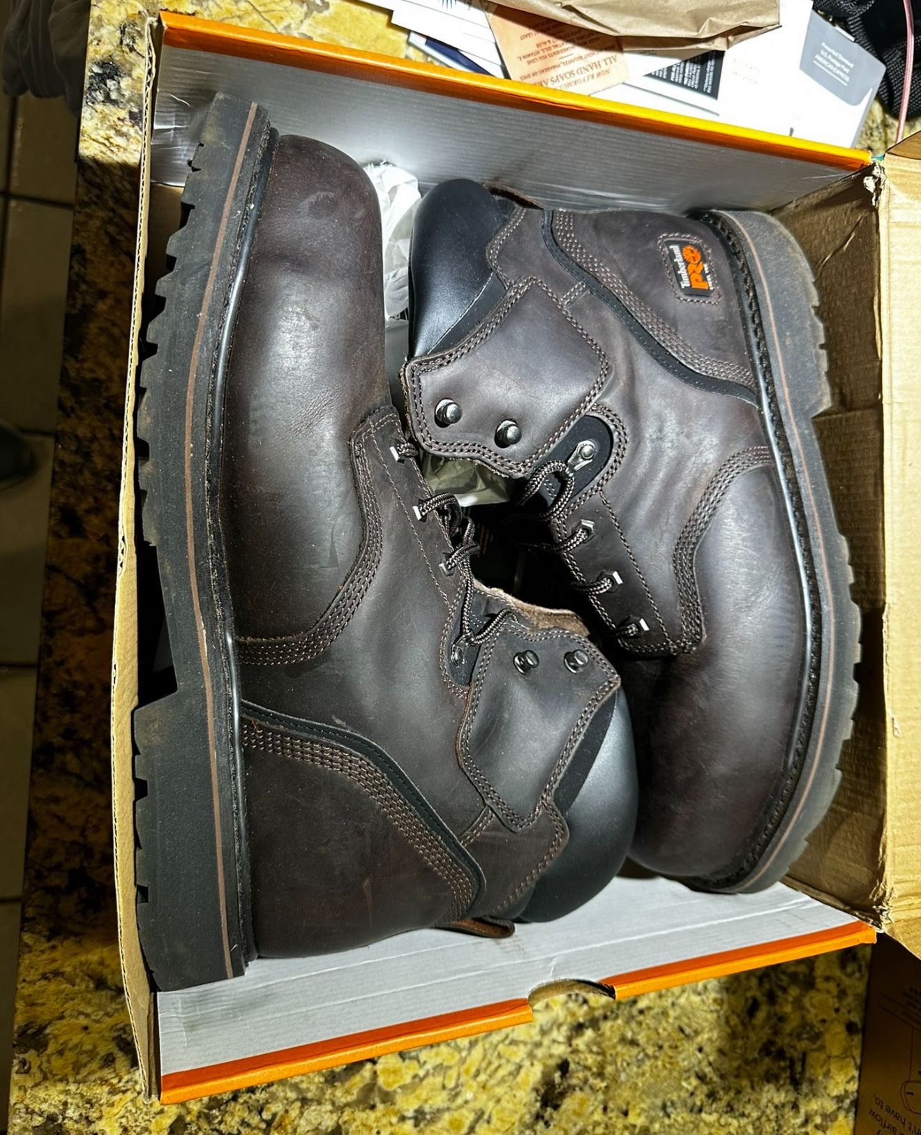Man's Boots Timberland PRO 6" Pit Boss Steel Toe 14