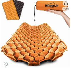 POWERLIX Ultralight Sleeping Pad for Camping with Inflating Bag, Carry Bag, Repair Kit – Compact Lightweight Camping Mat, Outdoor Backpacking Hiking T